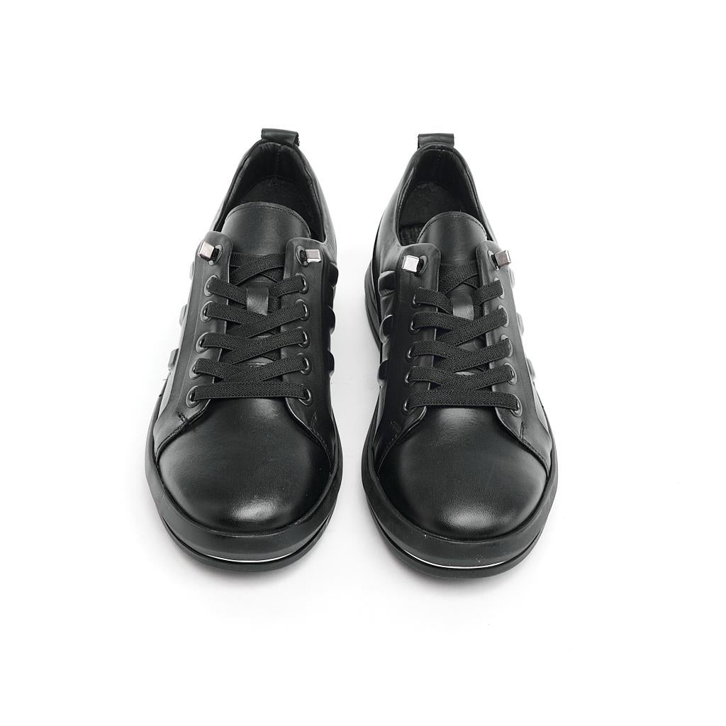 Hakiki Deri Lastik Bağcıklı Erkek Sneaker