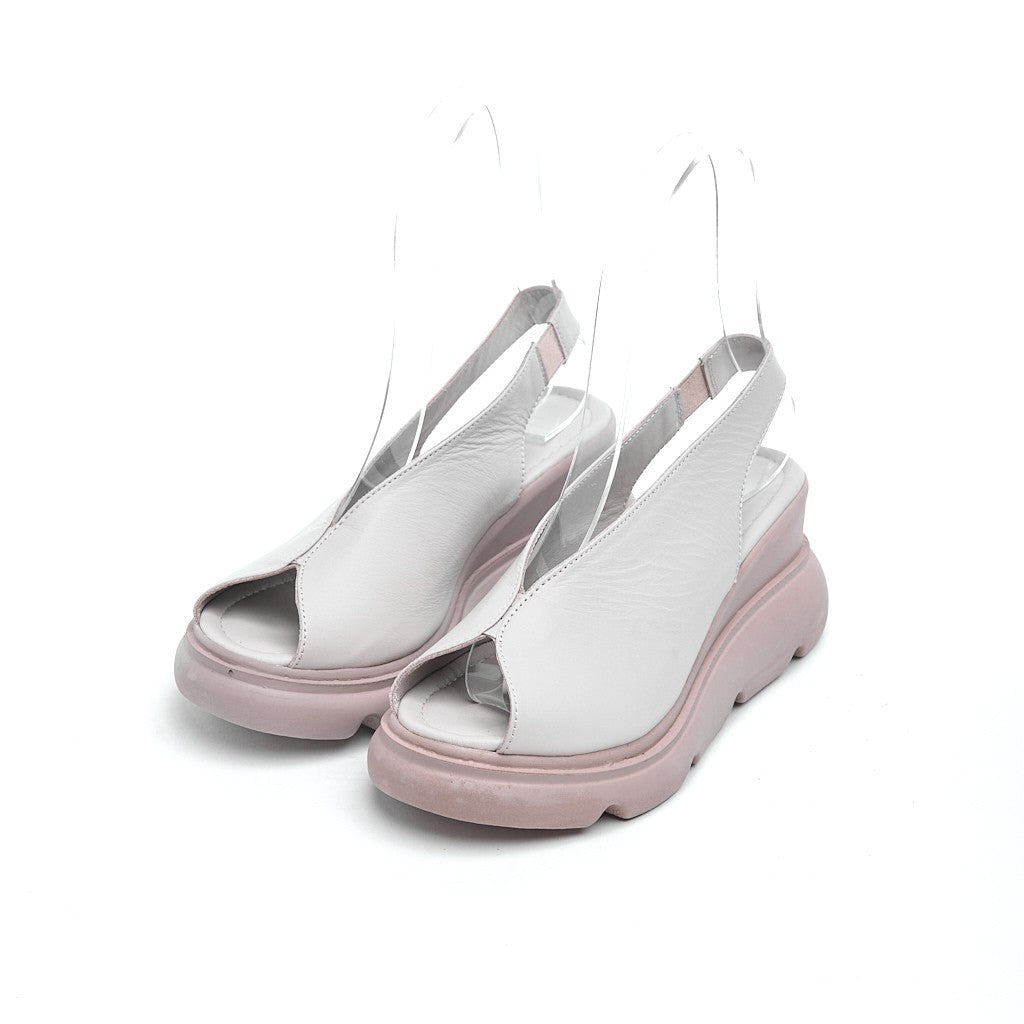 Genuine Leather Elastic Women's Sandals 