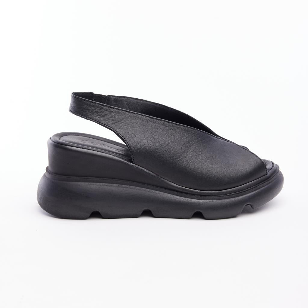 Genuine Leather Elastic Women's Sandals 