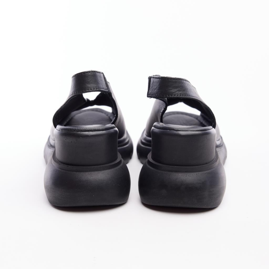 Genuine Leather Elastic Women's Sandals 