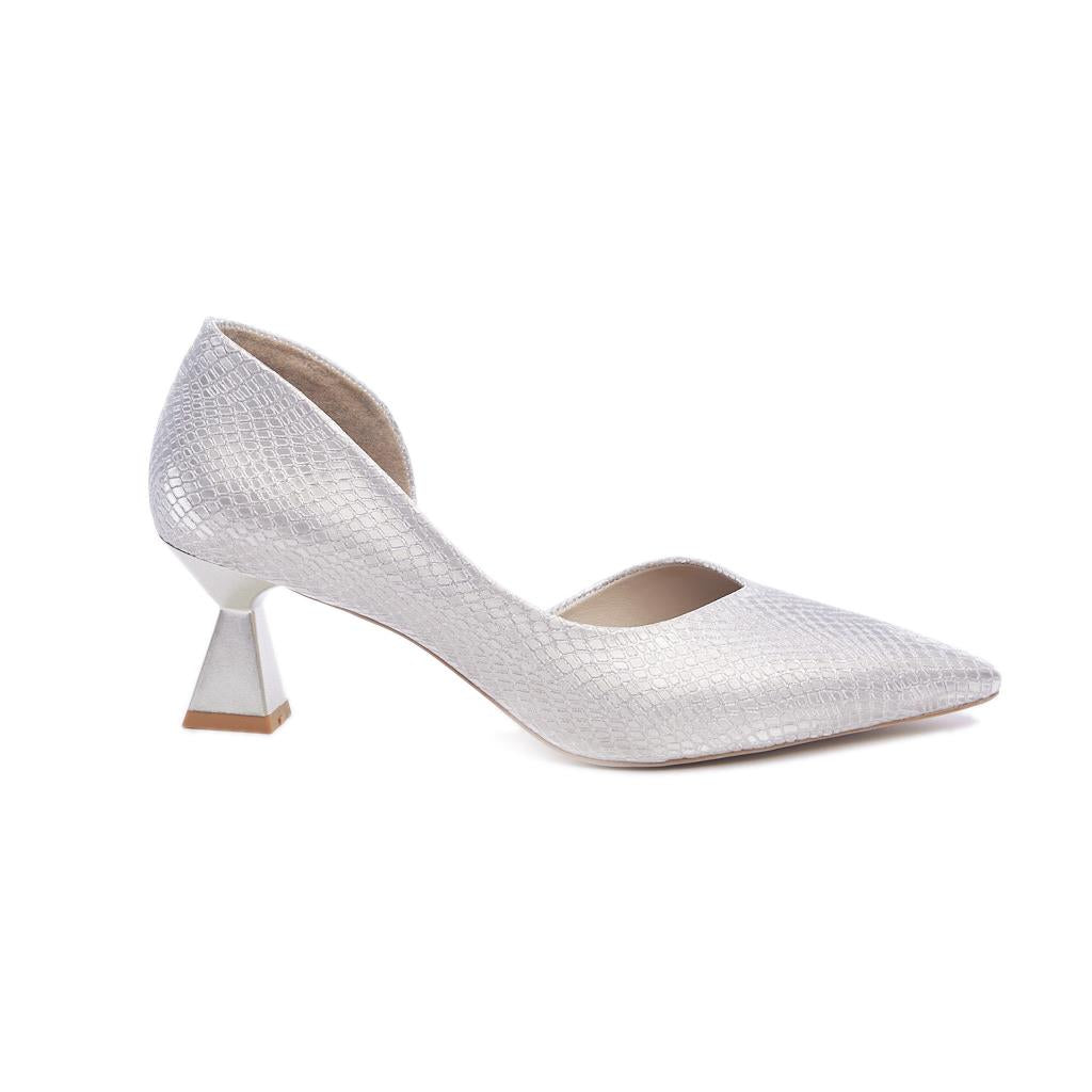 Low Heel Satin Women's Stiletto