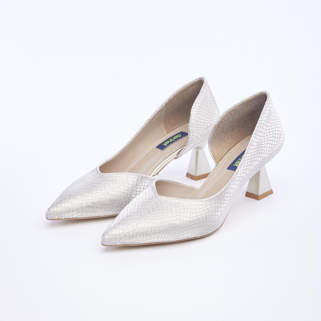 Low Heel Satin Women's Stiletto