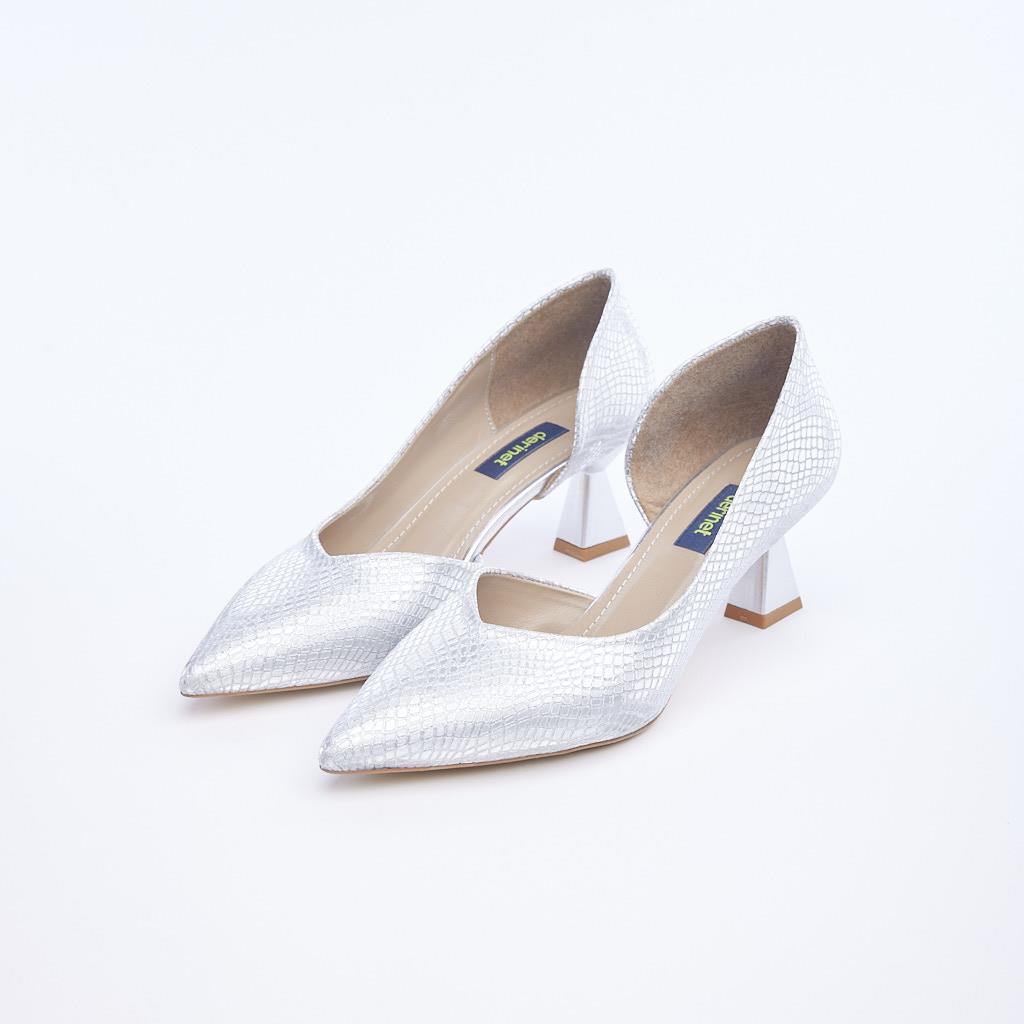 Low Heel Satin Women's Stiletto