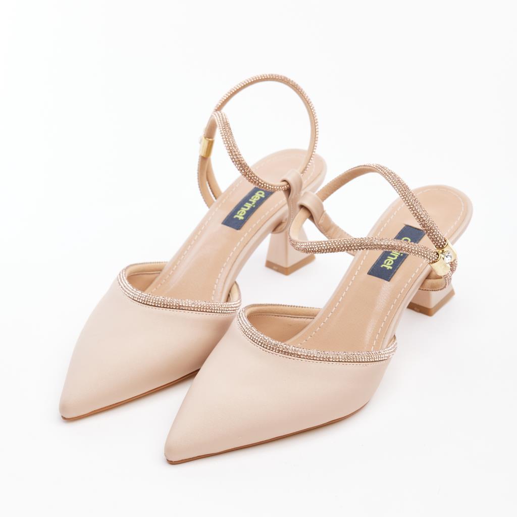 Women's Evening Shoes with Stone Accessories