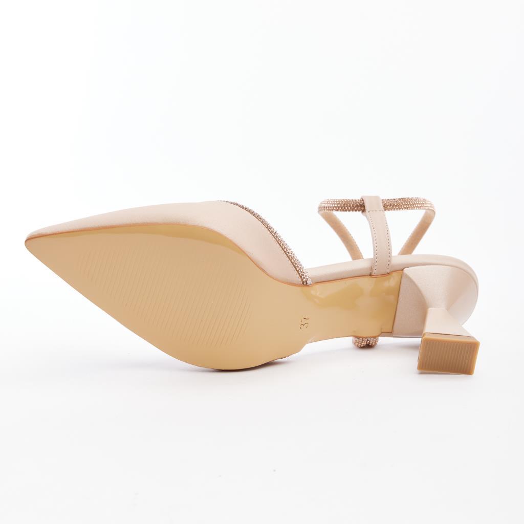 Women's Evening Shoes with Stone Accessories