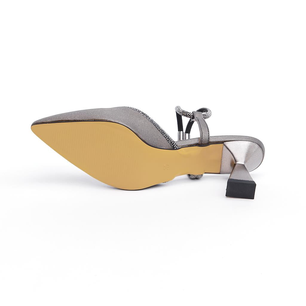 Women's Evening Shoes with Stone Accessories