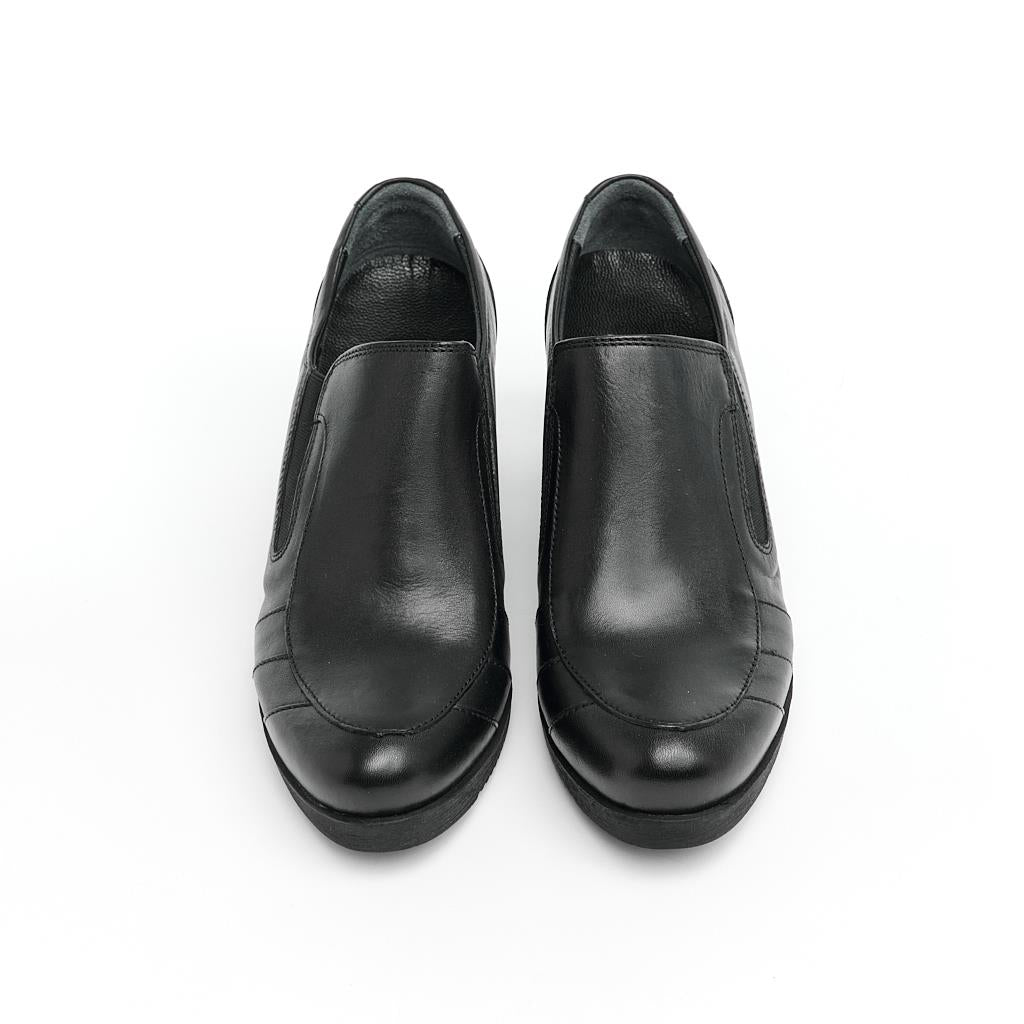 Women's Genuine Leather High Heel Casual Shoes 