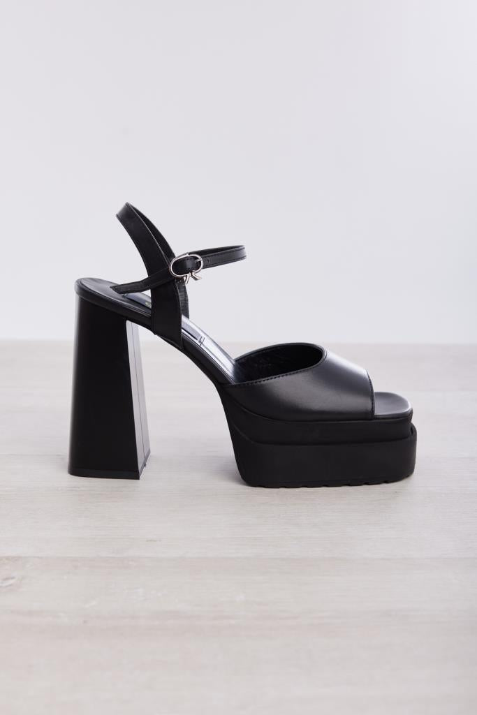 Genuine Leather Women's Platform High Heel Shoes