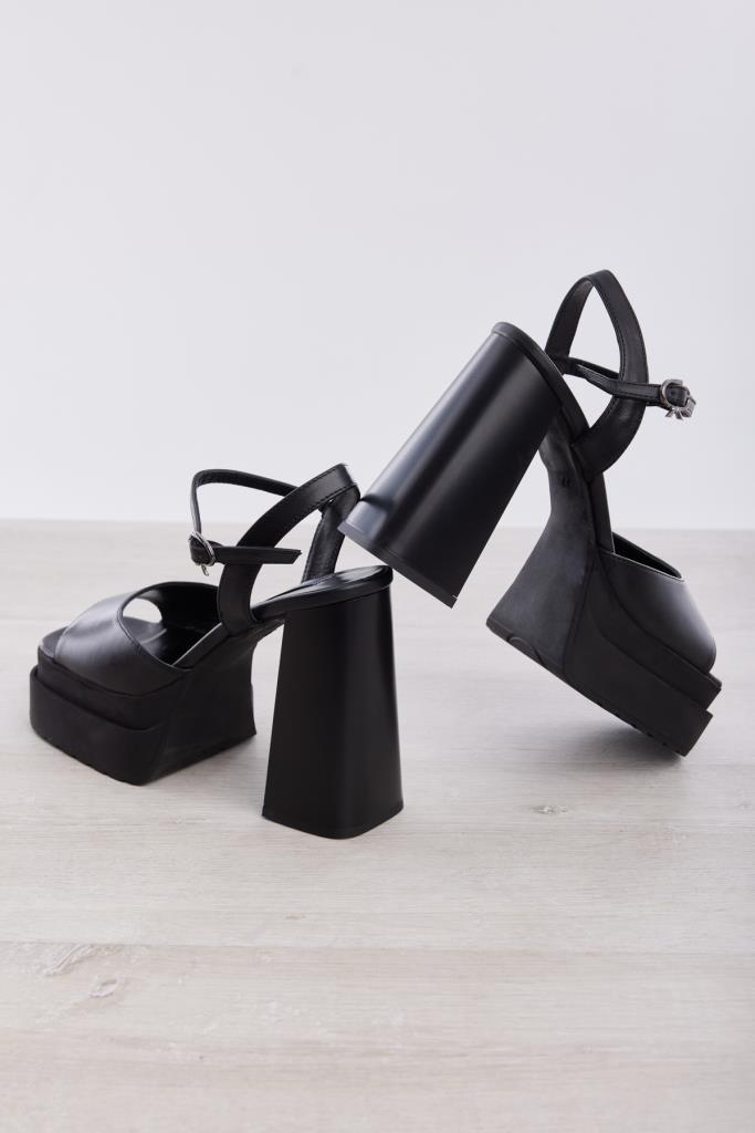 Genuine Leather Women's Platform High Heel Shoes