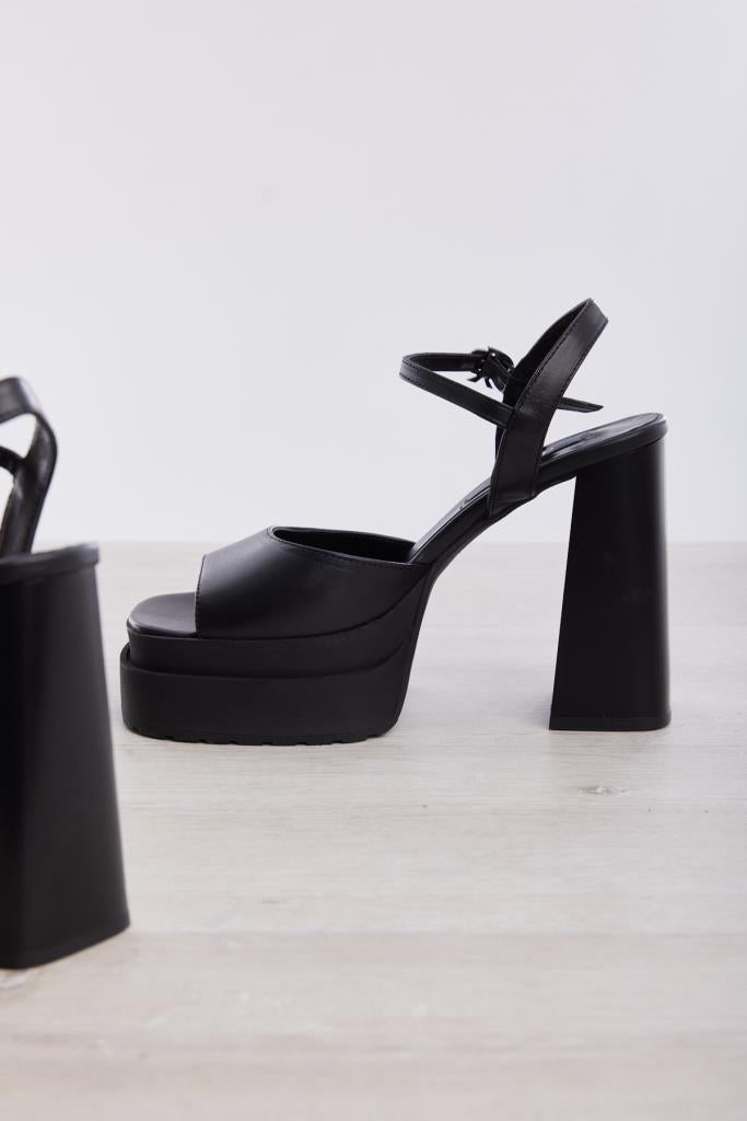 Genuine Leather Women's Platform High Heel Shoes