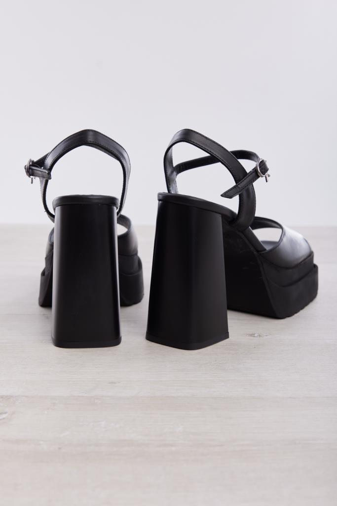 Genuine Leather Women's Platform High Heel Shoes