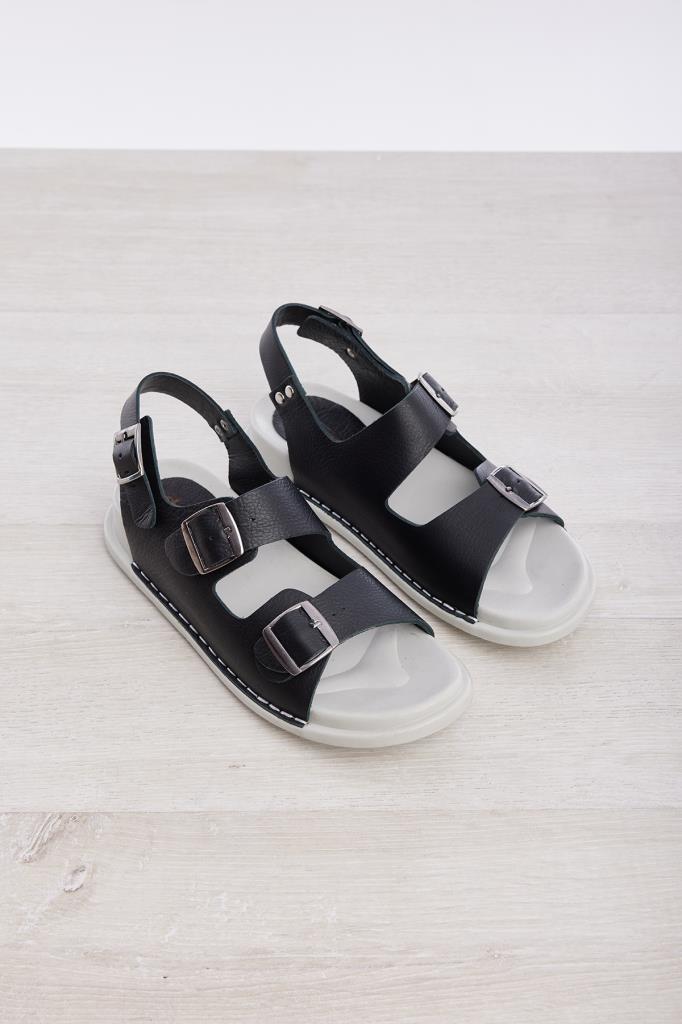 Genuine Leather Casual Buckled Women's Sandals