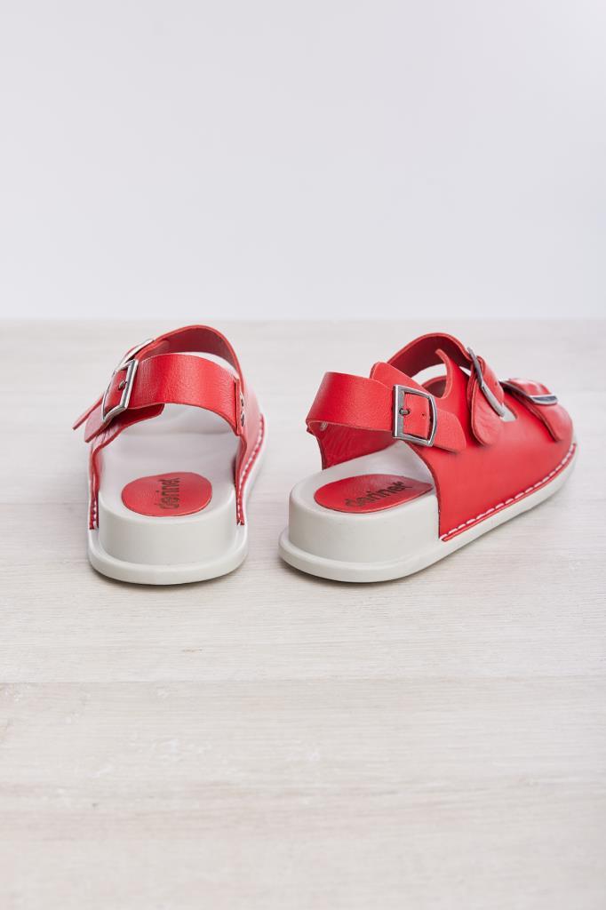 Genuine Leather Casual Buckled Women's Sandals
