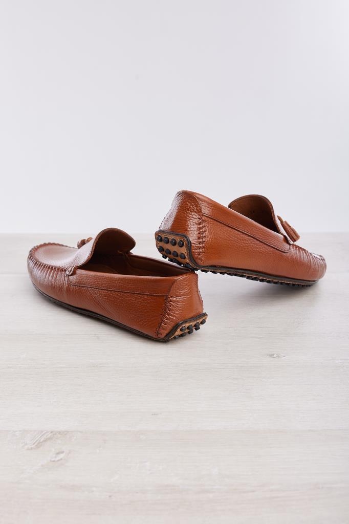 Püsküllü Hakiki Deri Erkek Loafer Ayakkabı