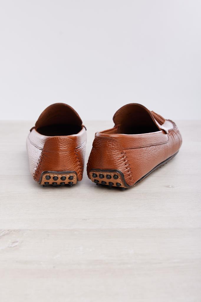Püsküllü Hakiki Deri Erkek Loafer Ayakkabı