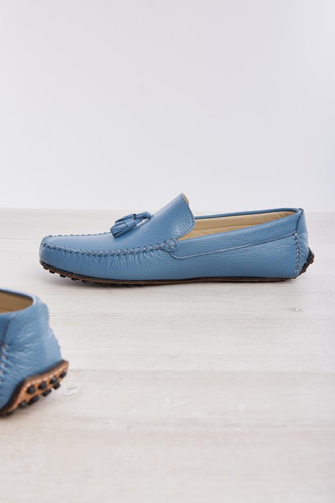 Püsküllü Hakiki Deri Erkek Loafer Ayakkabı