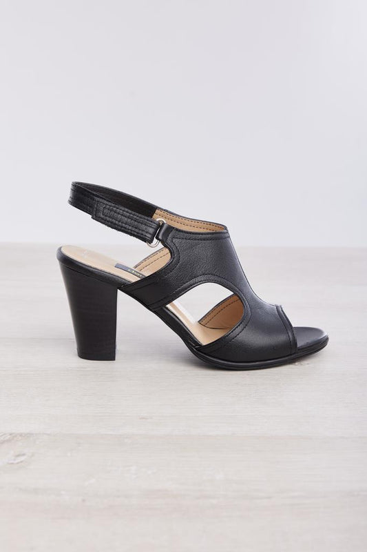 Genuine Leather Casual Women's Heeled Sandals