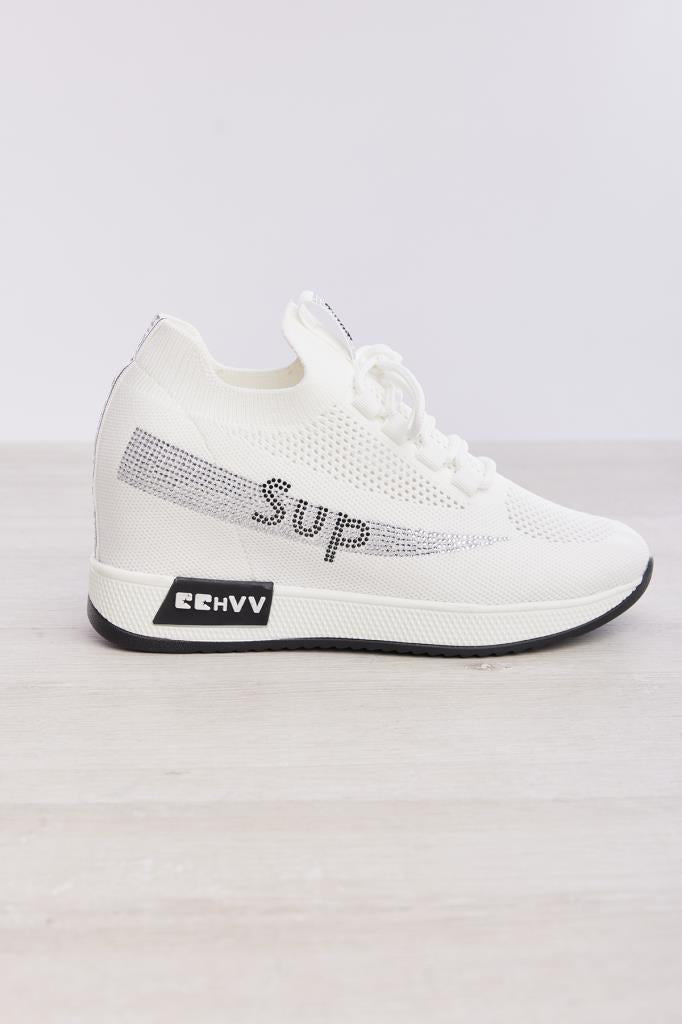 Bağcık Aksesuarlı Gizli Topuk Kadın Sneaker