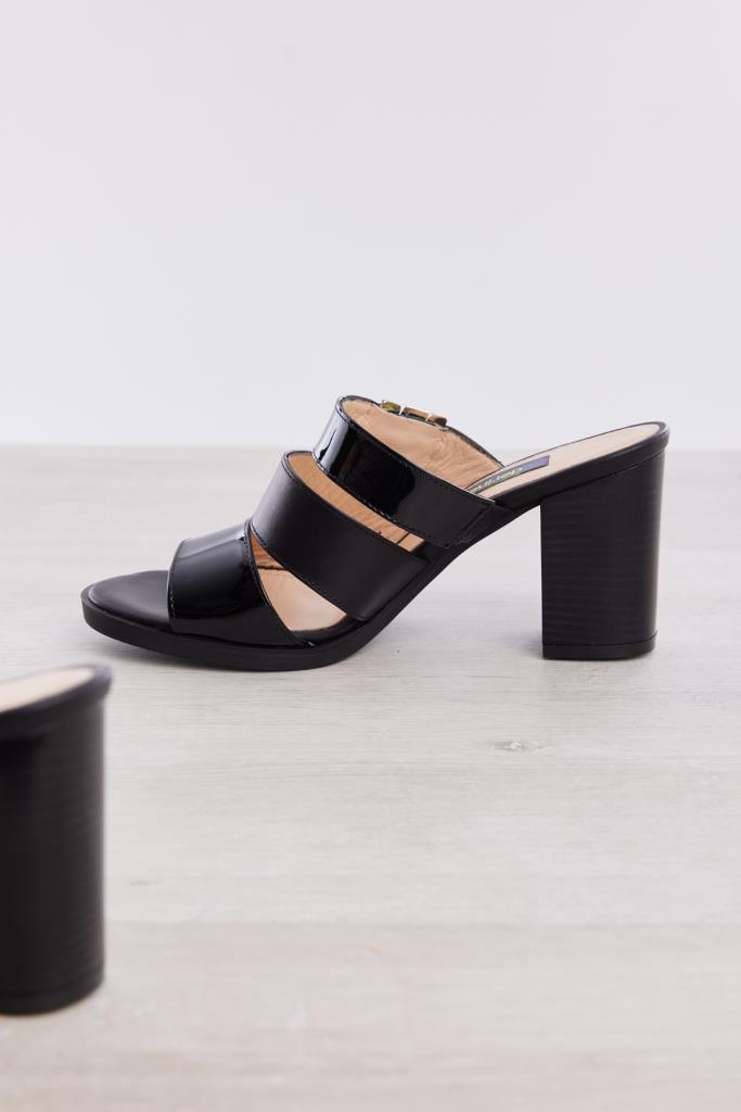 Genuine Leather Women's High Heel Slippers