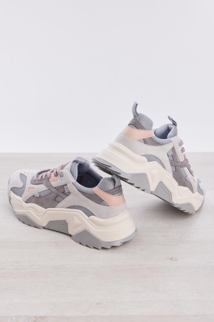 Bağcıklı Yüksek Taban Kadın Sneaker