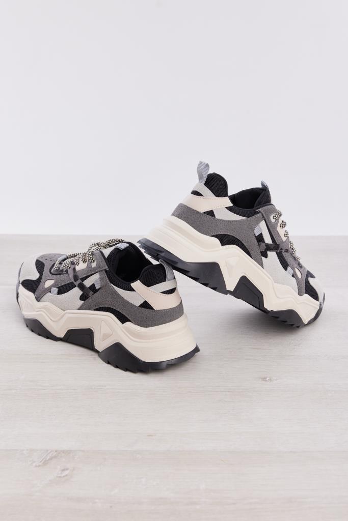 Bağcıklı Yüksek Taban Kadın Sneaker
