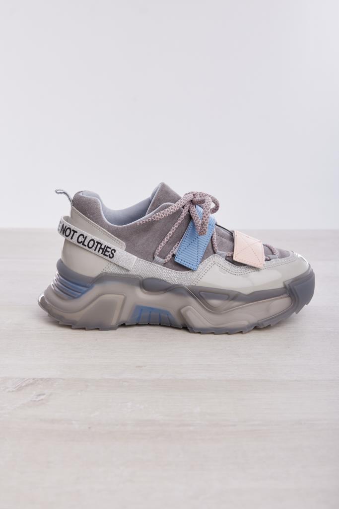 Cırtlı Simli Comfort Kadın Sneaker