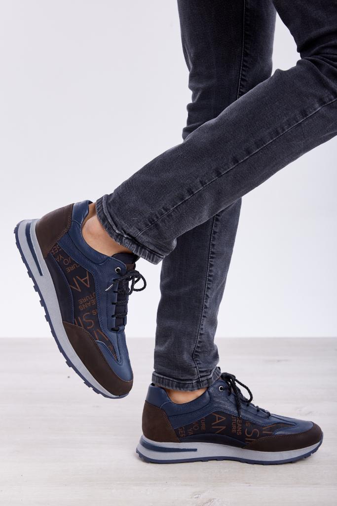 Lace-Up Patterned Men's Sneakers
