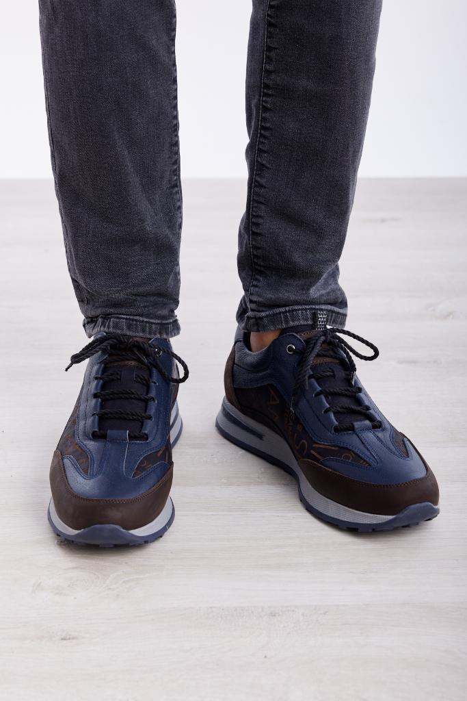 Lace-Up Patterned Men's Sneakers