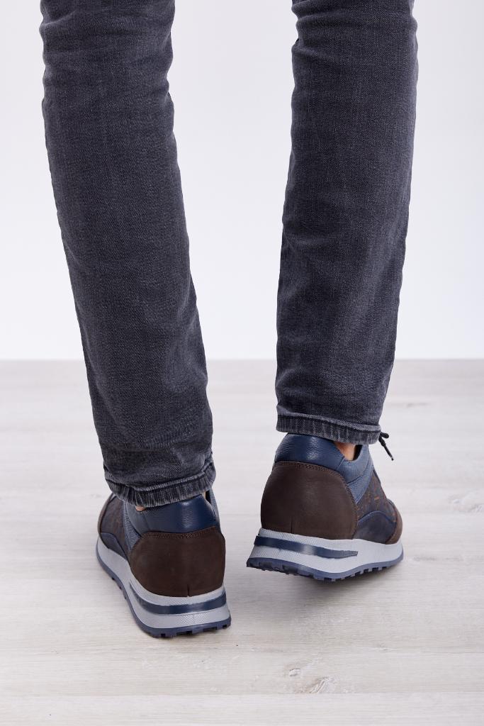 Lace-Up Patterned Men's Sneakers
