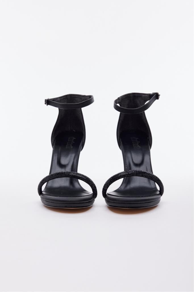 Taşlı BilekBantlı Kadın Topuklu Ayakkabı