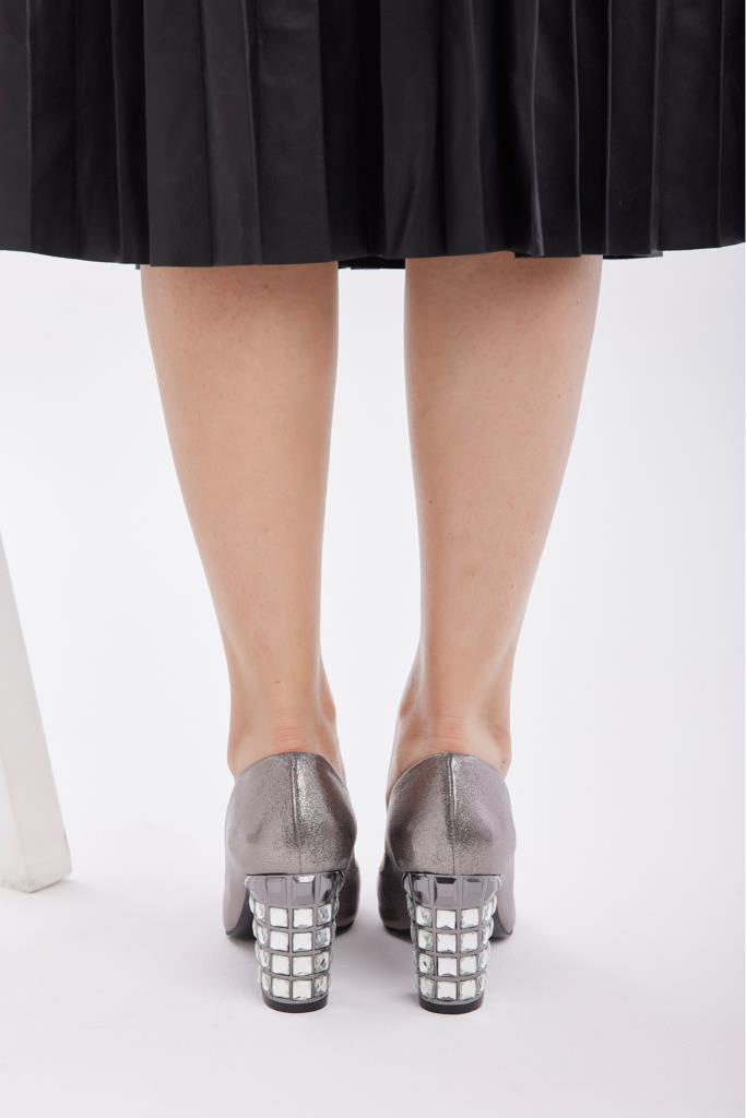 Women's Evening Shoes with Stone Heels