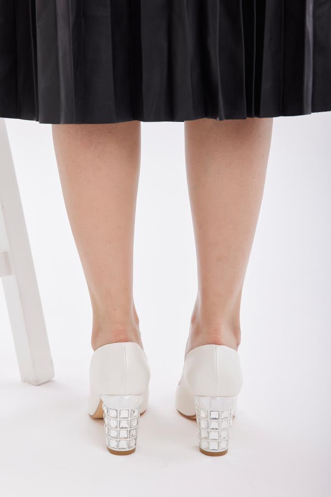 Women's Evening Shoes with Stone Heels