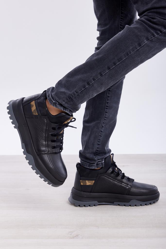 High Sole Genuine Leather Men's Boots