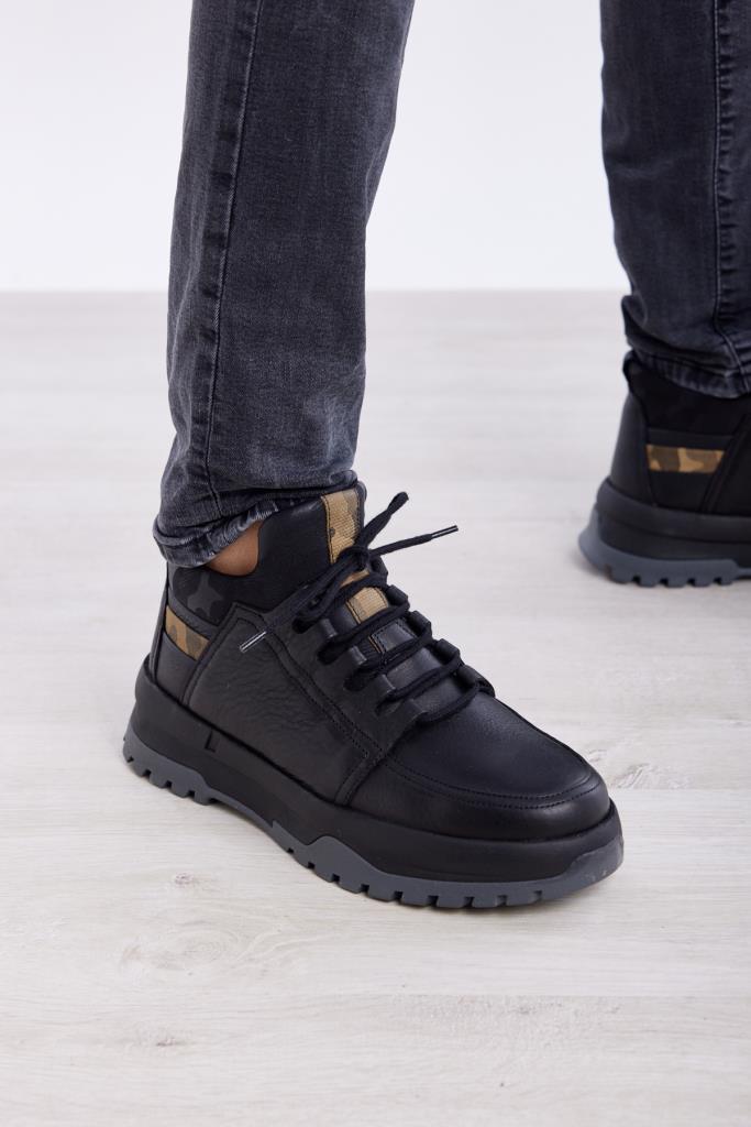 High Sole Genuine Leather Men's Boots
