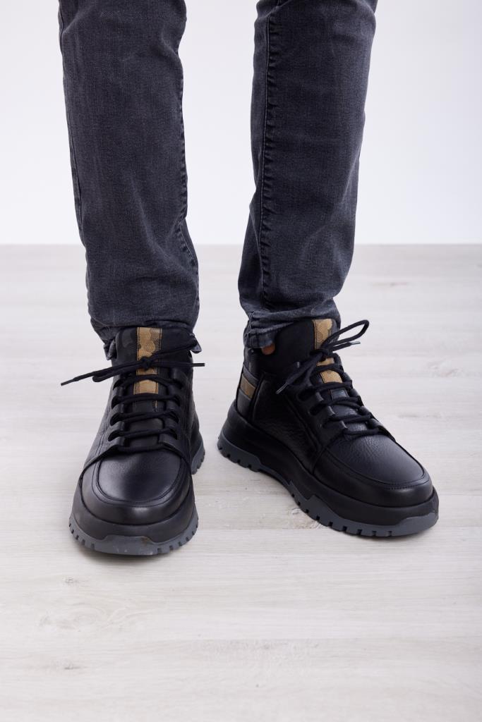 High Sole Genuine Leather Men's Boots