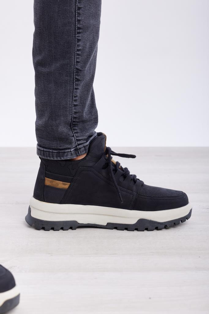 High Sole Genuine Leather Men's Boots