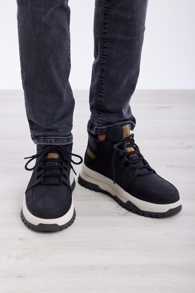 High Sole Genuine Leather Men's Boots